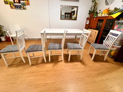 Dining table with chairs