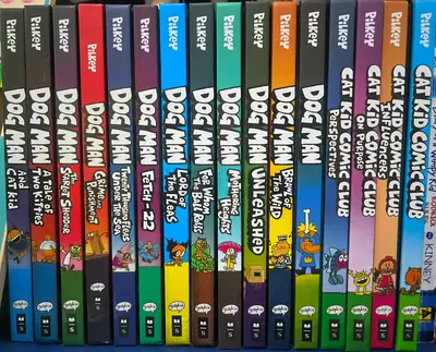 Dog Man  Cat Kid graphic novel collection by Dav Pilkey - mixed titles (set)