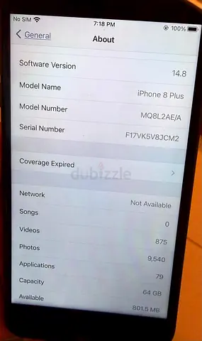 Apple iPhone 8 Plus 64GB Silver