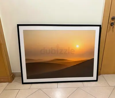 Framed Desert Sunrise Photograph - Large Wall Art
