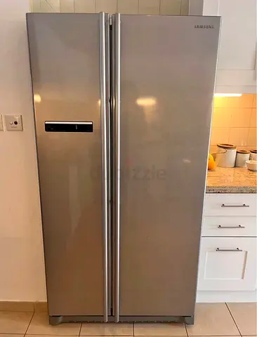 Samsung Side-by-Side Refrigerator - Stainless Steel, Good Condition