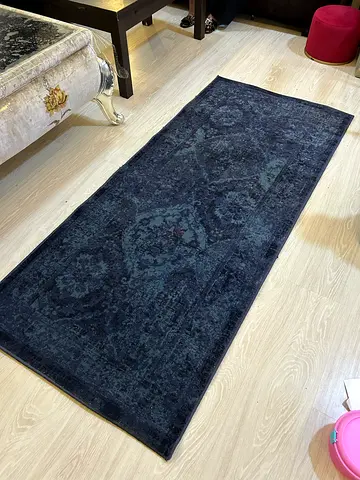 IKEA Vonsbäk Dark navy vintage-style runner rug (180 x 80 cm)