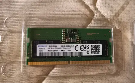 Samsung DDR5 Laptop RAM Kit
2 x 8GB Samsung DDR5 SODIMM Modules
Total Capacity: 16GB
Speed: 5600MHz