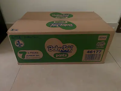 Box of BabyJoy Pants Jumbo Pack - Unopened (Junior 3XL)