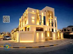 Luxury 5-bedroom corner villa with pool and roof in Al Zahiyah, Ajman. Registration fees included. F