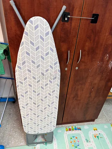 Ironing Board with Cover and Built-in Iron Rest - Good Condition