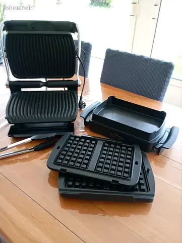 All-Clad AutoSense XL Indoor Grill Panini Press, Plancha Waffle Plates