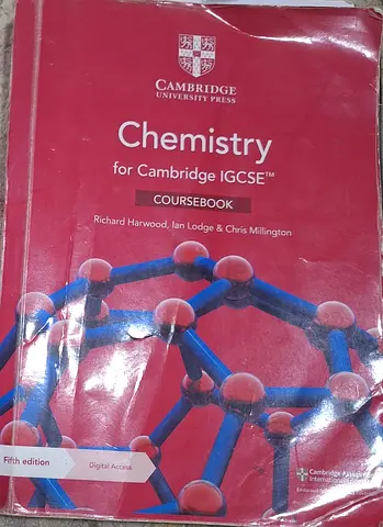 Chemistry Cambridge IGCSE Coursebook (Fifth edition) Year 10-11, Grade 9-10