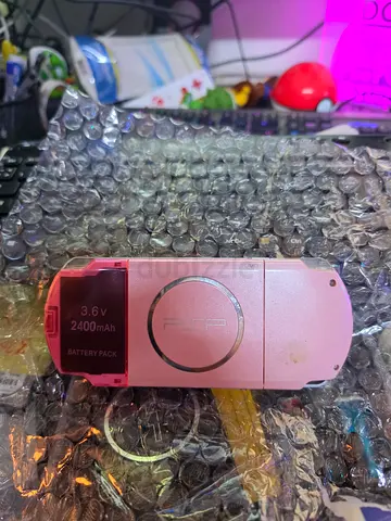 Sony PSP Slim 3000 Series (Pink) — Body with Battery , charge , 2 game , memory card mod with game