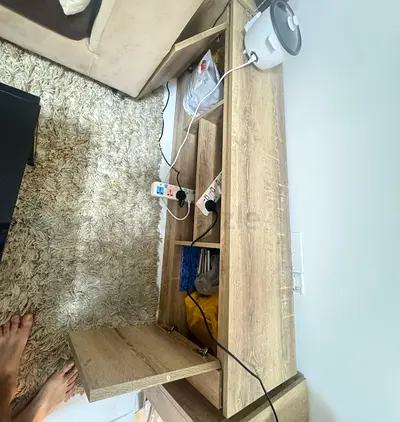 Wooden TV Stand / Entertainment Unit with Storage - Light Oak