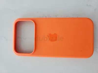 Orange Apple Silicone Case for iPhone 17 (large camera cutout) - Good Condition