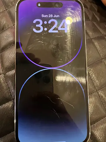 i phone 14 Pro TDRA - 76 % battery with some scratches on screen and side all i mentioned in picture