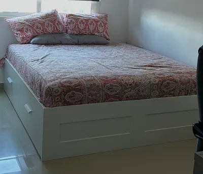 King Size Bed with Mattress from IKEA