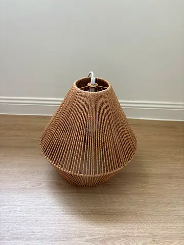 Natural woven rattan pendant lampshade - medium size Home Centre