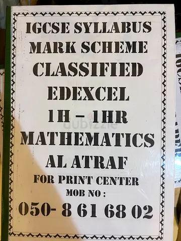 IGCSE/O LEVEL Mathematics Classified Edexcel I/II - Syllabus Mark Scheme Collection