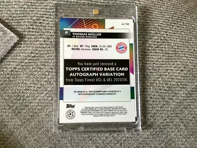 Topps Certified Thomas Müller Base Card - Autograph Variation (2023/24) in Case