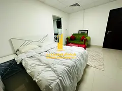 Luxurious fully furnished studio with separate kitchen and open view ✨ Ajman Al Nuaimiya. For mont