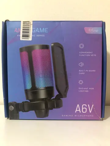 Fifine a6v gaming mic cheap and small Rgb very good