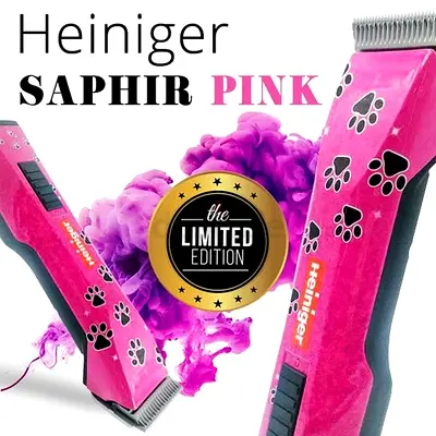 Heiniger Saphir Cordless Clipper Pink Paws