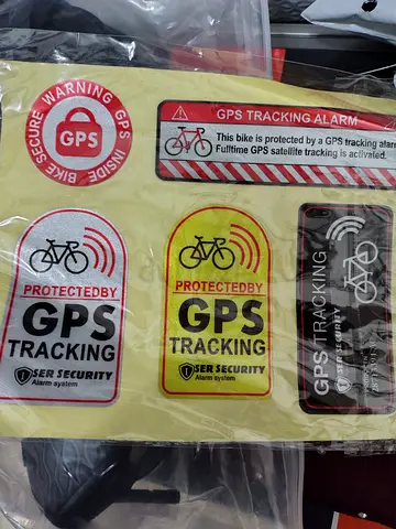 Bike High Quality GPS Warning Stickers