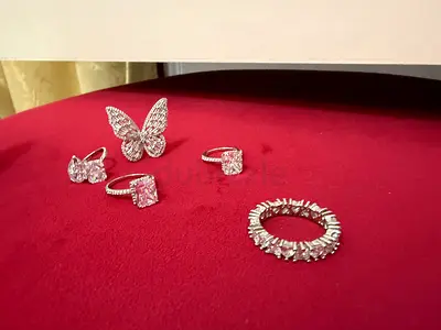 Set of silver rings 925 Sterling Silver