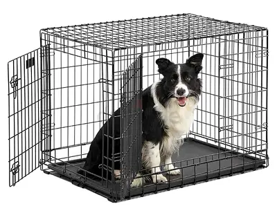 Ultimate midwest double door folding crate for pets
