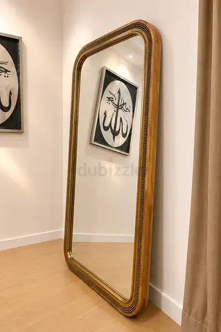 Solid Wood Unique Design Large Wall Mirror