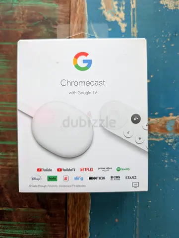 Google Chromecast with Google TV 4K  Voice Remote - Brand New | Never Used