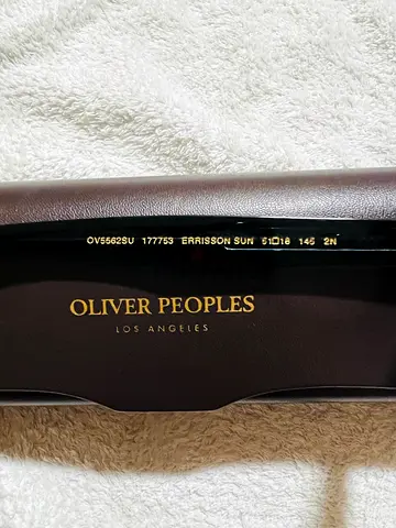 Oliver Peoples Sunglasses / Eyeglasses with Case (Black Frame)