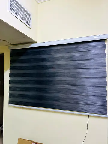 Dark grey zebra roller blind - good condition, 1 panel