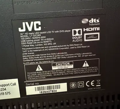 JVC 32 inch TV