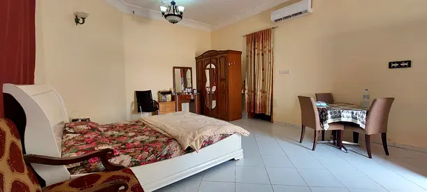 Fully Furnished Big Studio Room Available for Family in Rawda 2 Ajman