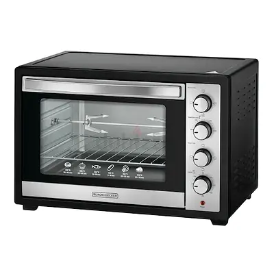 50L Toaster Oven with Rotisserie  Double Glass Door