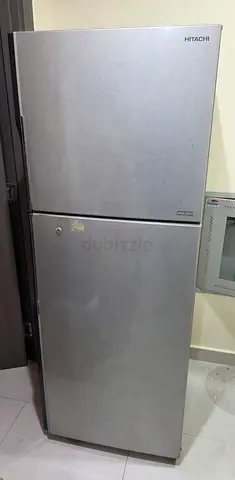 Hitachi 2-door Silver Refrigerator - Working Condition