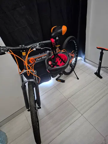 Black  Orange Mountain Bike - Good Condition with Pump and Helmet 26 inch Foldable bike