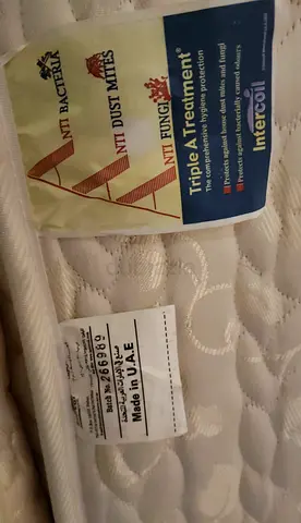Almost-new mattress with triple protection (made in UAE) - single/queen size