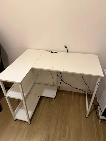 Gaming/Office Chair in Good Condition - Black/Grey with Blue Accents