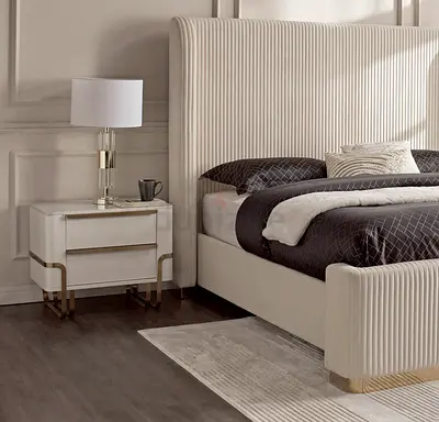 Neo Lux Nightstands From Homecenter marble, modern luxury paid ~2,500