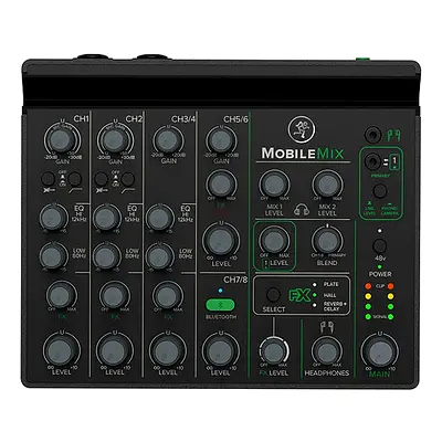 Mackie MobileMix 8-Channel USB-Powerable Mixer for Live Sound, A/V Production