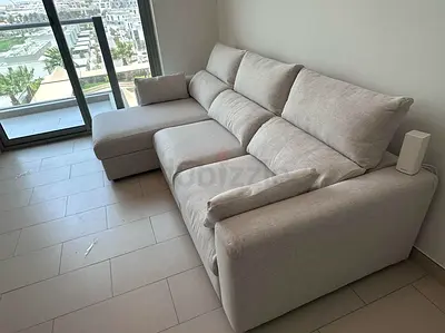 Ikea Eskelstuna L shape sofa bed Beige