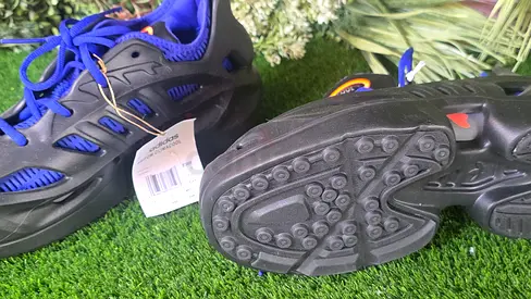 Adidas Mens Black Blue Athletic Sneakers - New for 100 dhs