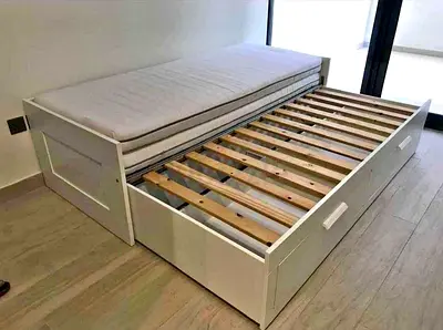 Ikea bremenes bed with mattress 2