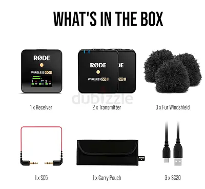 RØDE Wireless GO II Ultra-compact Dual-channel Wireless Microphone System