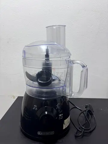 Compact Black Food Processor - Small Kitchen Appliance