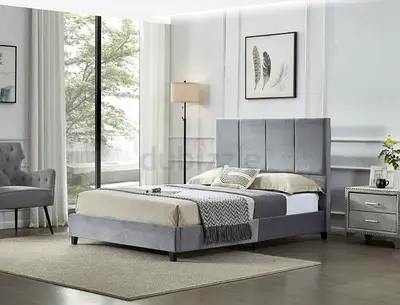 Brand New Premium Quality Velvet Bed - Queen Size Fully Custom Made - UAE Sharjah Made