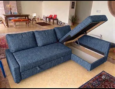 Comfort Sofa Bed Soft Cushions | Hidden Storage | Left  Right Option