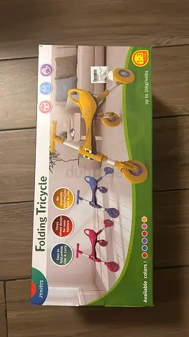 Folding Tricycle for Kids (1–3 Years) – Brand New, Unopened