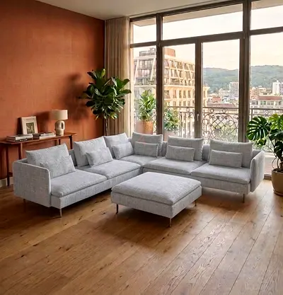 Style Corner  Upgrade your living space with this premium  style corner sofa bed, featuring a moder