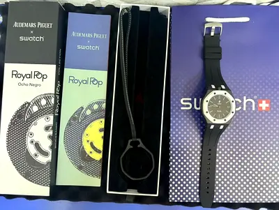 Audemars Piguet x Swatch Royal Oak Ocho Negro‘Automatic Copy Watch Master Quality withBox