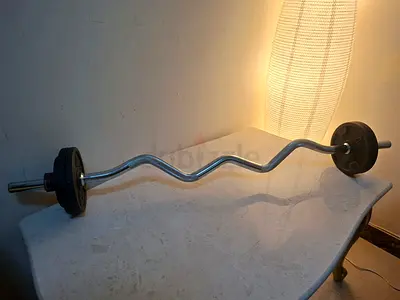 Decathlon Weight Training Curl Barbbell set